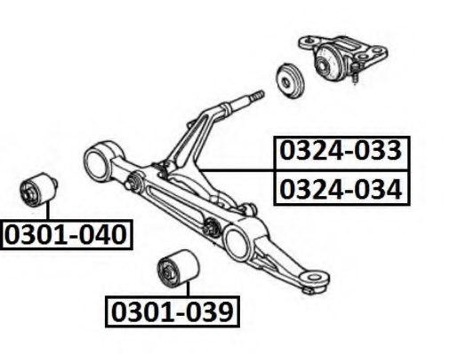 51392SR3004 HONDA 51392 SR3 004 Holder Control Arm Mounting For HONDA