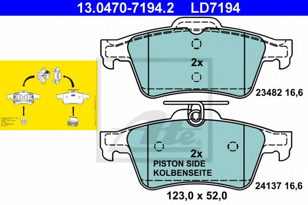 1605993,OPEL 1605993 Brake Pad Set, disc brake for OPEL