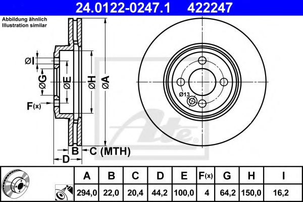 Mini Disc Brake Rotor – Front (294mm) 34116858652 Brembo Brembo 09.A047.31