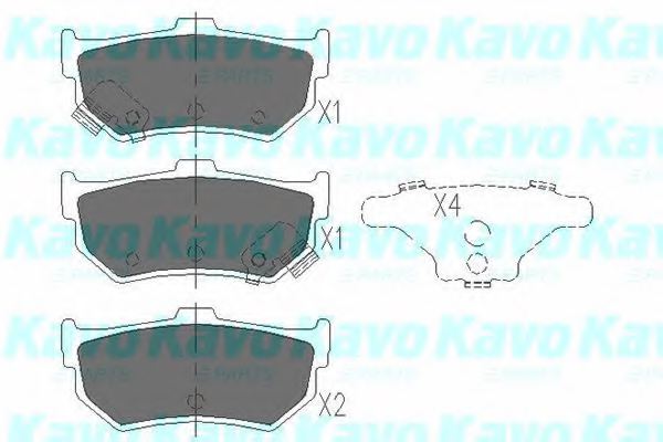 558064810,SUZUK 558064810 Brake Pad Set, disc brake for SUZUK