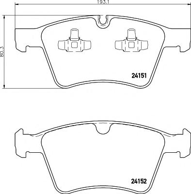 1644202520,MERCE 1644202520 Brake Pad Set, disc brake for MERCE