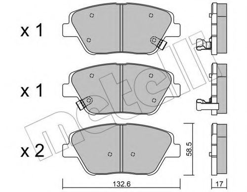 581013VA50,HYUNDAI 58101-3VA50 Brake Pad Set, disc brake for HYUNDAI