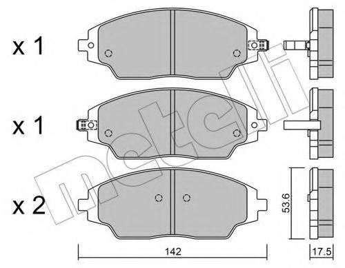 95231012,DAEWOO 95231012 Brake Pad Set, disc brake for DAEWOO