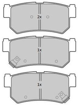 48413090A1,SSANG 48413-090A1 Brake Pad Set, disc brake for SSANG