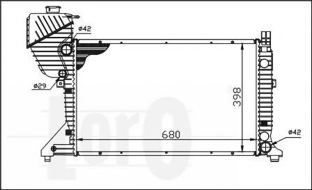 9015003500,MERCE 9015003500 Radiator, engine cooling for MERCE