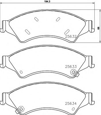 1723538,ford Usa 1723538 Brake Pad Set, Disc Brake For Ford Usa