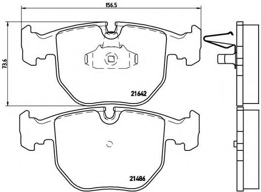 34113427503,BMW 34113427503 Brake Pad Set, disc brake for BMW