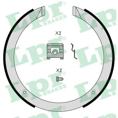483KT05010,SSANG 483KT05010 Brake Shoe Set, parking brake for SSANG