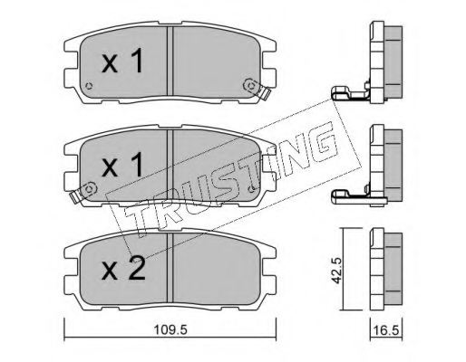 LP1622,DELPHI LP 1622 Brake Pad Set, disc brake for DELPHI