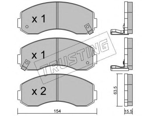 0K60A3328ZA,KIA 0K60A3328ZA Brake Pad Set, disc brake for KIA