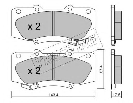 044650K240,TOYOT 04465-0K240 Brake Pad Set, disc brake for TOYOT