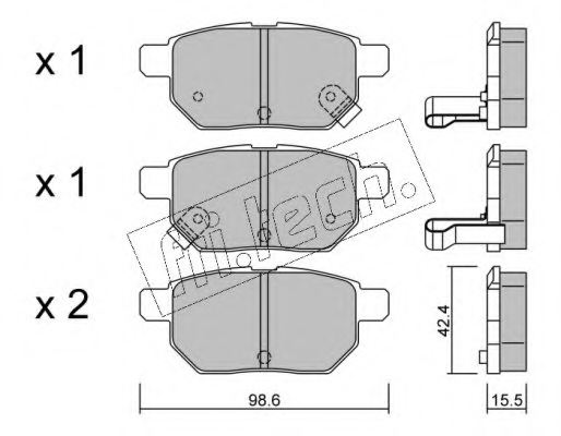 446602210,TOYOT 446602210 Brake Pad Set, disc brake for TOYOT