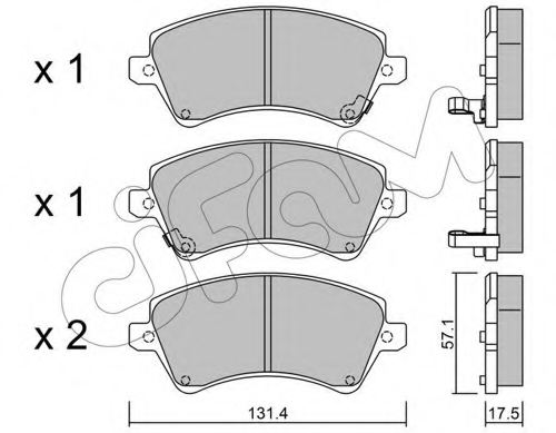 0446502130,TOYOT 04465-02130 Brake Pad Set, disc brake for TOYOT