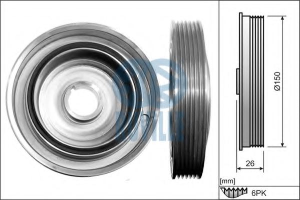 0515R1,PSA 0515R1 Belt Pulley, crankshaft for PSA