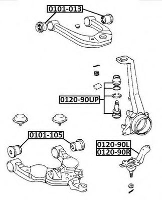 4333039415,TOYOT 43330-39415 Ball Joint for TOYOT