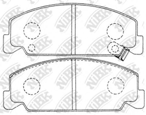 45022SA6660,HONDA 45022SA6660 Brake Pad Set, disc brake for HONDA