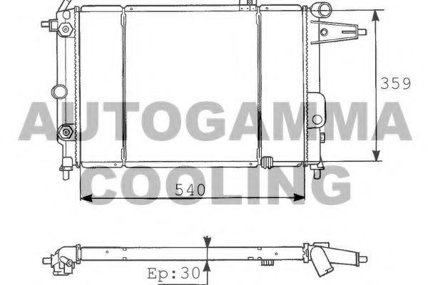 1300122,OPEL 1300122 Radiator, engine cooling for OPEL