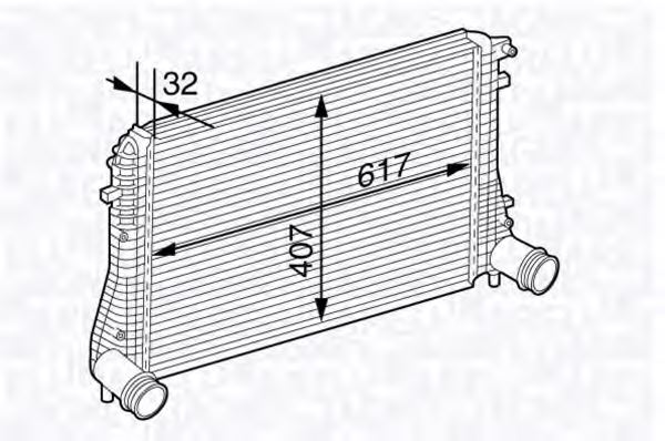 1K0145803CA,VAG 1K0145803CA Intercooler, charger for VAG