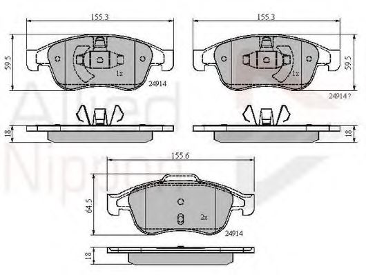 440603905R,RENAU 440603905R Brake Pad Set, disc brake for RENAU