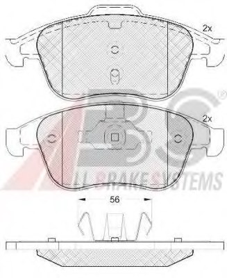 410600032R,RENAU 410600032R Brake Pad Set, disc brake for RENAU