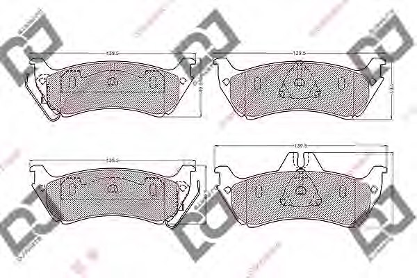 1634200520,MERCE 163 420 05 20 Brake Pad Set, disc brake for MERCE