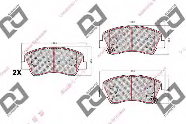 581013VA50,HYUNDAI 58101-3VA50 Brake Pad Set, disc brake for HYUNDAI