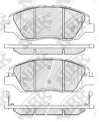 581012PA70,KIA 581012PA70 Brake Pad Set, disc brake for KIA