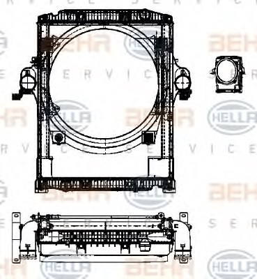 41225856,IVECO 41225856 Radiator, engine cooling for IVECO