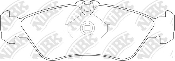 7909D1006,FMSI 7909-D1006 Brake Pad Set, disc brake for FMSI