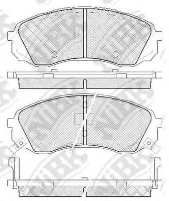 581014HA00,KIA 58101-4HA00 Brake Pad Set, disc brake for KIA