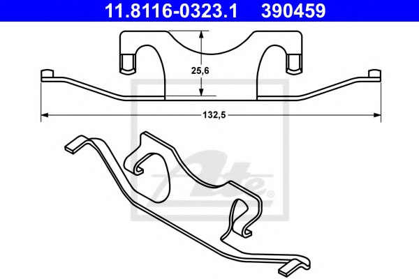 0004218591,MERCE 0004218591 Accessory Kit, brake pad for MERCE