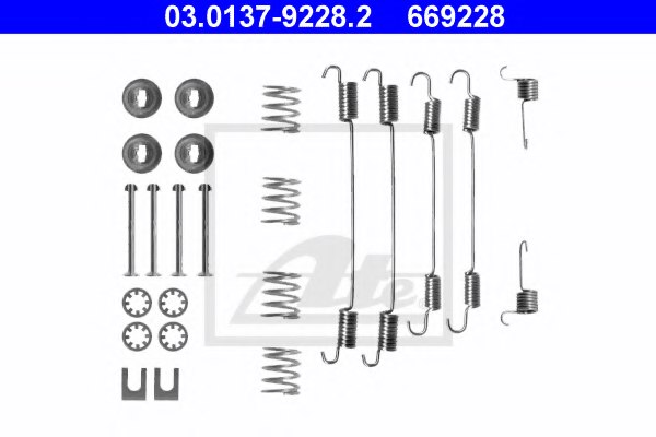 7701205518,RENAU 77 01 205 518 Accessory Kit, brake shoes for RENAU