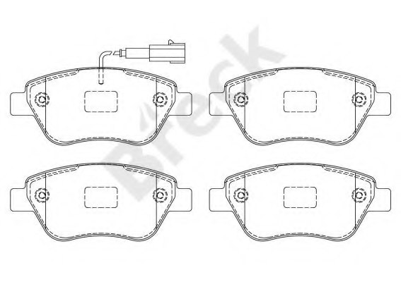 77364919,FIAT 77364919 Brake Pad Set, disc brake for FIAT