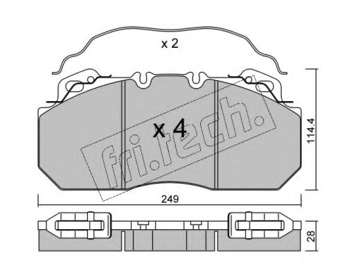 5001833114,RENAULT 5001833114 Brake Pad Set, disc brake for RENAULT