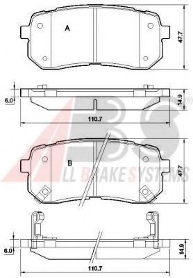 583024HA50,HYUNDAI 58302-4HA50 Brake Pad Set, disc brake for HYUNDAI