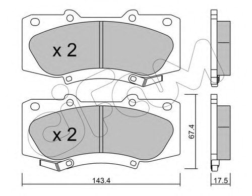 044650K300,TOYOT 044650K300 Brake Pad Set, disc brake for TOYOT