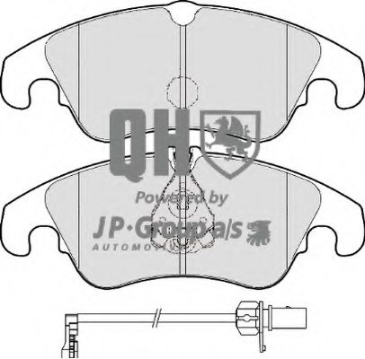 8K0698151H,AUDI 8K0698151H Brake Pad Set, disc brake for AUDI