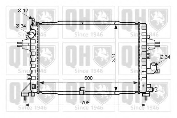 13152320,OPEL 13152320 Radiator, engine cooling for OPEL