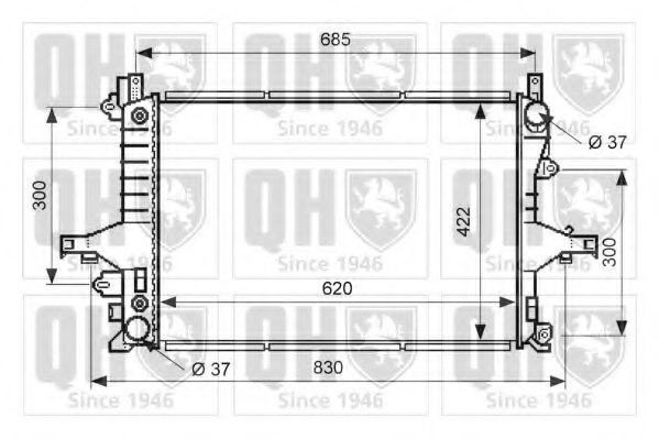 36002407,VOLVO 36002407 Radiator, engine cooling for VOLVO