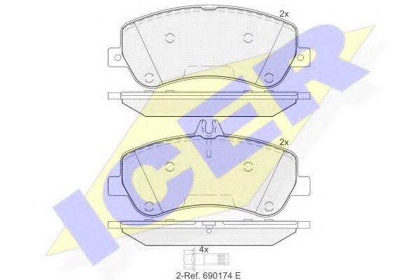 0064206420,merce 0064206420 Brake Pad Set, Disc Brake For Merce