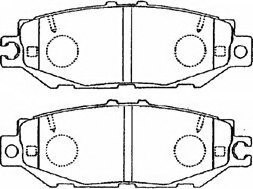 0446650110,TOYOT 04466-50110 Brake Pad Set, disc brake for TOYOT