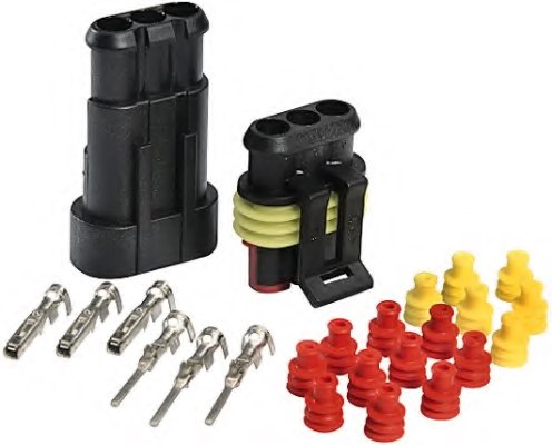 Scatola Di Derivazione HELLA 8KV 177 785-007 - Connessioni Per Cavi 6.3mm - 76 Poli - IP69K Per Trasporto Merci Pericolose