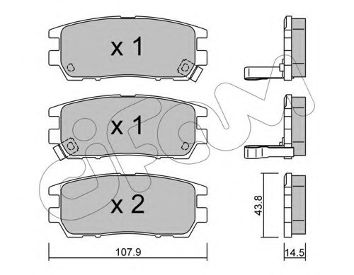 T3019,PAGID T3019 Brake Pad Set, disc brake for PAGID