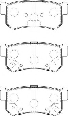 48413090A1,SSANG 48413-090A1 Brake Pad Set, disc brake for SSANG