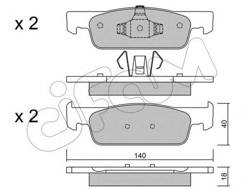 410602581R,RENAU 410602581R Brake Pad Set, disc brake for RENAU