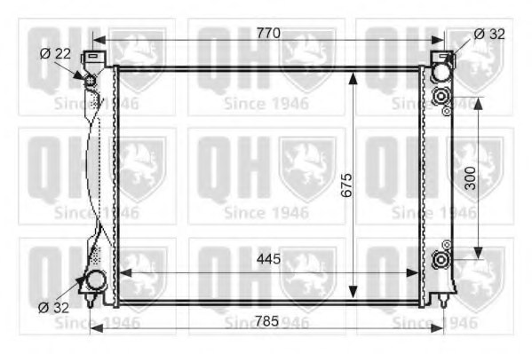 4F0121251AG,AUDI 4F0121251AG Radiator, engine cooling for AUDI