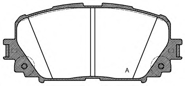 0446552270,TOYOT 04465-52270 Brake Pad Set, disc brake for TOYOT