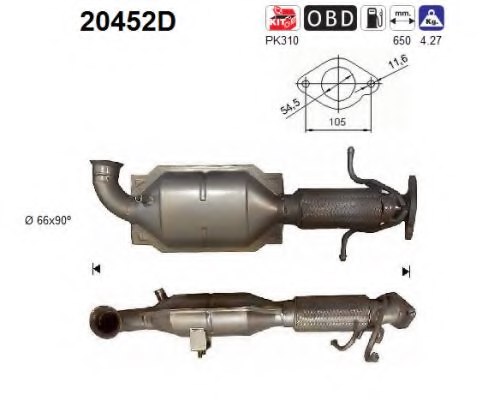 1581398,FORD 1581398 Catalytic Converter for FORD