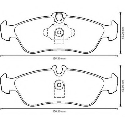 0044202720,MERCE 0044202720 Brake Pad Set, disc brake for MERCE