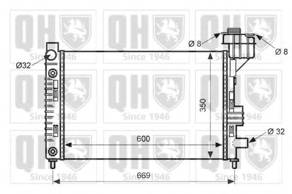 1685000202,MERCE 1685000202 Radiator, engine cooling for MERCE